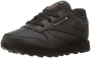 Reebok Baby Boys Classic Leather Sneaker, Black-USA, 10 Infant