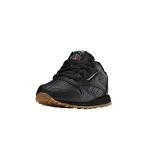Reebok Classic Leather Sneakers for Boys, Black/Gum