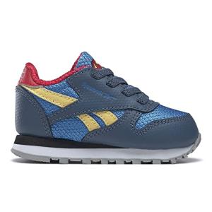 Reebok Kids Classic Leather x Sneaker, DC Comics/Upbeat Blue/Redtastic, 8 US Unisex Toddler