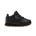 Reebok Classic Leather Sneakers for Boys, Black/Gum