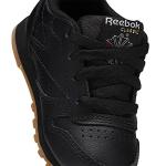 Reebok Classic Leather Sneakers for Boys, Black/Gum