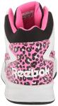 Reebok girls Bb4500 Court Basketball Shoe, White/Black/Atomic Pink, 4.5 Little Kid US