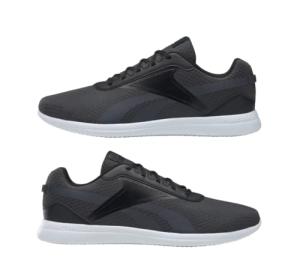 Reebok Stridium Walking Shoe, Black/Cold Grey/White, Men's 9