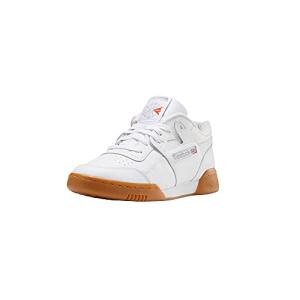 Reebok Men Workout Plus Sneakers - White/Carbon/Classic Red