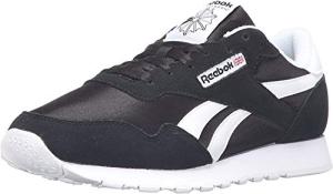 Reebok Classic Nylon Sneakers, Black/White, Men's 12