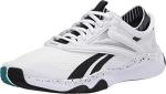 Reebok Women's HIIT Training Shoe, White/Black/Teal - Size 6