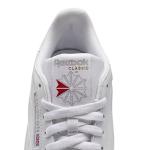 Reebok Classic Leather Sneaker, White/Grey, 8 US Men