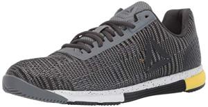 Reebok Men's Speed TR FLEXWEAVE Sneakers, Grey/Yellow, Size 8