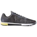 Reebok Men's Speed TR FLEXWEAVE Sneakers, Grey/Yellow, Size 8