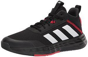 adidas Men's Own The Game 2.0 Basketball Shoe, Black/White/Carbon, 10: "adidas Own The Game 2.0 Basketball Sneaker