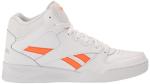 Reebok Men's Hi Top Basketball Shoe, White/Smash Orange/Pure Grey (Size 8)