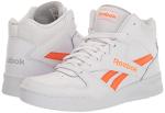 Reebok Men's Hi Top Basketball Shoe, White/Smash Orange/Pure Grey (Size 8)