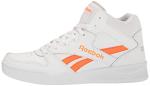 Reebok Men's Hi Top Basketball Shoe, White/Smash Orange/Pure Grey (Size 8)