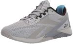 Reebok Nano X1 Cross Trainer Sneakers, Pure Grey/Radiant Aqua