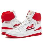 Men's Avia 830 Retro Basketball Sneakers, White/Red/Dark Grey