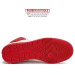 Men's Avia 830 Retro Basketball Sneakers, White/Red/Dark Grey