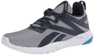 Reebok Mega Flexagon Sneakers, White/Navy/Blue, Size 7.5