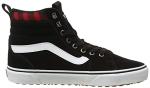 Vans Men's Black Red Plaid Suede Sneakers 46 EU