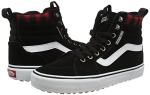 Vans Men's Black Red Plaid Suede Sneakers 46 EU