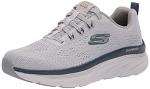 Skechers Men's D'lux Walker Loafer, Grey Navy