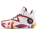 Breathable Red and White Athletic Sneakers for Men