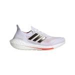 adidas Ultraboost 21 Women’s Running Shoe - White/Black/Solar Red