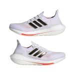 adidas Ultraboost 21 Women’s Running Shoe - White/Black/Solar Red