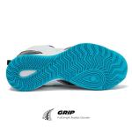 AND1 Showout Basketball Sneakers - Kids White/Black/Aqua