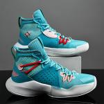 Cyan High Top Basketball Sneakers for Men