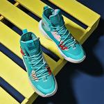 Cyan High Top Basketball Sneakers for Men