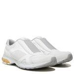 White Slip-On Sneakers with Orthotic Arch Support