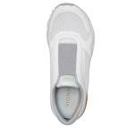 White Slip-On Sneakers with Orthotic Arch Support