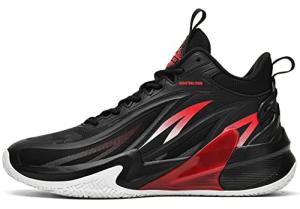 Men's Non-Slip Basketball Sneakers with Flame Design