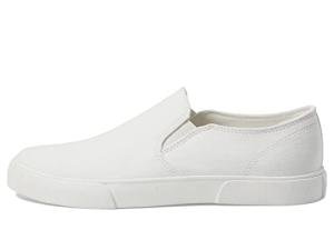 White Canvas Slip-On Sneakers for Women