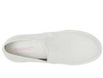 White Canvas Slip-On Sneakers for Women