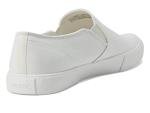 White Canvas Slip-On Sneakers for Women