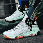 White Red High Top Basketball Sneakers