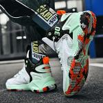 White Red High Top Basketball Sneakers