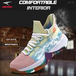 ASHION Men's Ice Blue Basketball Sneakers - 8.5