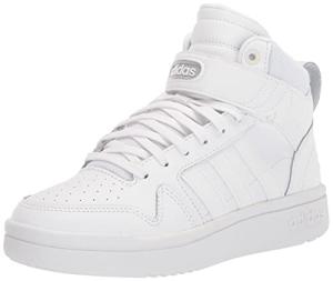 adidas Women's Postmove Mid Basketball Sneakers, White/Grey
