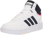 adidas Hoops 3.0 Mid Sneakers - White/Pink 10