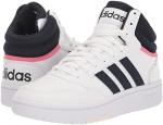 adidas Hoops 3.0 Mid Sneakers - White/Pink 10