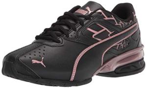 PUMA Women's Tazon 6 Running Shoes, Black-Rose Gold