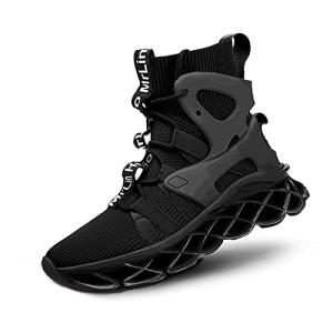 MrLin Women's Black Comfortable Non-Slip Running Shoes