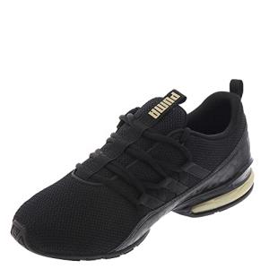 PUMA Women's Riaze Prowl Running Shoes, Black/Gold