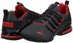 PUMA Axelion Running Shoe for Men, Black/Red