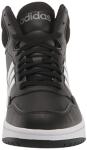 adidas Hoops 3.0 Mid Basketball Shoe - Black/Grey