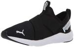 PUMA Women's Prowl Slip-On Sneakers, Black/White
