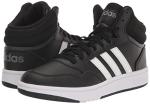 adidas Hoops 3.0 Mid Basketball Shoe - Black/Grey