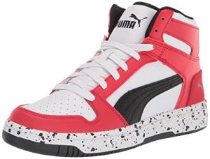 Puma Men's Rebound Layup Sneakers - White/Black/Red